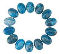 SUPERFINDINGS 20Pcs Jasper Oval Gemstone Cabochons Semi-Precious Gemstones Crystal Quartz Agate Cabochon Dyed Flatback Stone Cabochon for Necklace Bracelet Earring Jewelry Making Craft