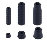 SUPERFINDINGS 24Pcs 3 Sizes Round Rubber Chair Leg Tips Caps Non-Slip Rubber Chair Legs Floor Protectors Chairs Table Leg Covers for Table Folding Chair Hardwood Fit for 0.3/0.55cm Diameter Round Feet
