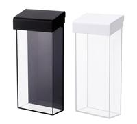 SUPERFINDINGS 2Pcs 2 Colors Outdoor Brochure Holder Waterproof Acrylic Envelope Holder Wall Mount Display Pamphlet Advertising Display Box for Menu Display Document Pamphlet Real Estate Flyer Map