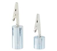 SUPERFINDINGS 2Pcs 2 Styles Iron Kumihimo Weight Alligator Clip Kumihimo Braids Tools Alligator Clips with Weight for Braiding Disk