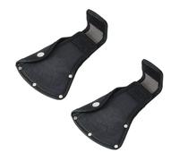 SUPERFINDINGS 2Pcs Black Leather Axe Sheath Hatchet Head Sheath leather cover Nylon Axe Sheath Hatchet Cover Protector Axe Head Cover Hatchet Blade Protector for Hiking