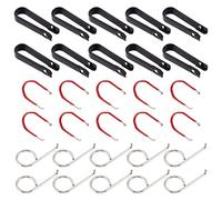 SUPERFINDINGS 30PCS 3 Style Wheel Lug Cap Cover Removal Tool Set Car Wheel Hub Bolt Nut Cover Removal Tool Nut Caps Lug Puller Bolt Cap Removal Tool Hook Replacement for BMW Mercedes Mini Tesla VW