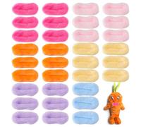 SUPERFINDINGS 36Pcs 6 Colors Do Mouth 2 inch Wide Plush Do Mouth Parts Stuffed Animal Lips Sew-on Plush Mouths Safety Mouths for Stuffed Dos Animal DIY,5.2x2.2cm