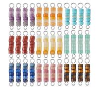 SUPERFINDINGS 36Pcs 9 Styles Natural Gemstone Link Stone Connector Charms Gemstone Beaded Connector Agate Pendant with Double Loops Stone Beaded Connectors for Jewelry Making