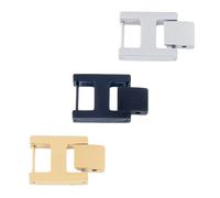 SUPERFINDINGS 3Colors 3Pcs Stainless Steel Jewelry Clasp 8.5mm/0.33inch Inner Diameter Square Quick Release Replacement Metal Strap Necklace Bracelet Extender Fold Over Jewelry Clasps