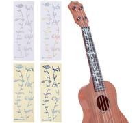 SUPERFINDINGS 4 Sheets Guitar Fretboard Stickers Multi-Color Tree DIY Guitar Neck Fretboard Stickers Paper Self-Adhesive Decals for DIY Bass Acoustic Electric Guitar Scrapbook Decorations