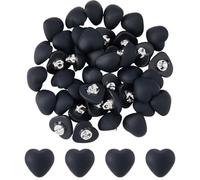 SUPERFINDINGS 40Pcs Heart Shank Buttons White Resin Buttons for Sewing 12mm 1-Hole Craft Replacement Button Handmade Ornament Button for DIY Wedding Dress Jewelry Handmade Supplies