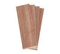 SUPERFINDINGS 4Pcs 12x4cm Black Walnut Wood Sword Scales Exotic Rectangular Wooden Blocks Wood Sword Handle Scales Blank DIY Materia Unfinished Wood for Sword Making Craft Supplies