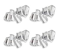 SUPERFINDINGS 4Pcs Brooch Pin Set Alloy Lapel Pins Geometric Vintage Lapel Pin Irregular Statement Brooches Corsage Badges for Women Suit Dress Wedding Party Jewelry, Metal, no gemstone