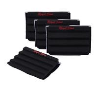 SUPERFINDINGS 4Pcs Fly Fishing Rippled Foam Fly Patch EVA Breastplate with Hook Loop Sticker Fly Fishing acccessories for Vest with Cilp 7.5×5.3cm