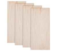 SUPERFINDINGS 4Pcs Guitar Head Veneer 208x93mm/8.2x3.7inch Beige Guitar Headplate Replacement Part Walnut Wood Rectangle Ukulele Headstock Veneers Handmade Material DIY Part for Luthiers