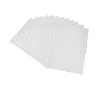SUPERFINDINGS 50 Sheets A4 Silver Reactive Foil Sheet Rectangle Toner Reactive Foil Paper A4 Transfer Sheets Paper Transfer Foil Sheets 11.41x7.28inch for Laser Printer+Laminator Card DIY Decoration