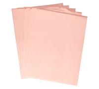 SUPERFINDINGS 50 Sheets Reactive Foil 11.4x7.3in Rectangle Metallic Light Salmon Transfer Foil Paper for Laser Printer+Laminator DIY Craft Embossing Scrapbooking Cards Leather DIY Decoration