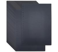 SUPERFINDINGS 50Pcs Black Binder Dividers A5 Punch Plastic Index Divider 21.5x15cm Durable Planner Dividers Page Folder Divider Sheets Protectors for Planner Notebook Travel Journal, Hole: 5/7mm