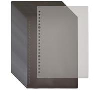 SUPERFINDINGS 50Pcs Coconut Brown Binder Dividers A5 Punch Plastic Index Divider 21.5x15cm Durable Planner Dividers Page Folder Divider Sheets Protectors for Planner Notebook Travel Journal,hole:5/7mm