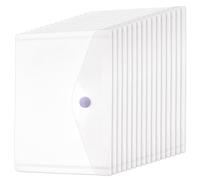 SUPERFINDINGS 50Pcs Stamp and Die Storage Pockets Transparent PP Plastic Seal Bags Scrapbooking Storage Reusable Small Plastic Envelopes for Receipt Holder Card Making Photo Storage Folders