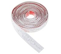 SUPERFINDINGS 5m/roll PVC Molding Trim Self-Adhesive Wall Trim Ceiling Molding Builder Grade Mirror Trim Wallpaper Border for Wardrobe Home Decor Silver, 37x5.5mm