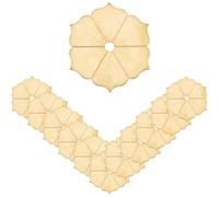 SUPERFINDINGS 6Pcs Classical Furniture Decoration Gasket 6mm Hole Golden Brass Handle Washers Knob Washers 1.8x1.6 Metal Flower Decorative Hardware Accessories for Furniture Cabinet Drawer Dresser