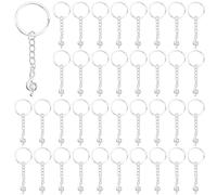 SUPERFINDINGS 80Pcs Music Note Keychains 8.2cm Silver Music Symbol Keychain with Iron Rings Small Musical Charm Keyring for Musical Teacher Student Graduation Gifts First Day of School