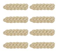 SUPERFINDINGS 8PCS Braid Shoulder Boards 9x2.5cm Gold Cord Epaulettes Shoulder Epaulettes Polyester Epaulet Boards for Military Uniform Costume Cosplay