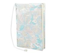 SUPERFINDINGS A5 Book Cover Aqua Butterfly Cloth Paperback Book Cover Fabric Books Sleeve Protector A5 Notebook Planner Journal Covers for Hardcover Novel Textbook Reader Lovers Gift Accessories