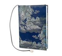 SUPERFINDINGS A5 Book Cover Blue Mountain Cloth Paperback Book Cover Fabric Books Sleeve Protector A5 Notebook Planner Journal Covers for Hardcover Novel Textbook Reader Lovers Gift Accessories