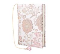 SUPERFINDINGS A5 Book Cover Pink Flower Cloth Paperback Book Cover Fabric Books Sleeve Protector A5 Notebook Planner Journal Covers for Hardcover Novel Textbook Reader Lovers Gift Accessories