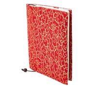 SUPERFINDINGS A5 Book Covers 14.8x21cm Propitious Cloud Red Book Covers Fabric Books Sleeve Soft Cloth Books Protecte for Hardcover Novel Reader Lovers Gift