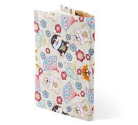 SUPERFINDINGS A5 Book Covers Beige Akita Dog Washable Book Covers Fabric Books Sleeve Soft Cloth Books Protector Sleeve Paperback Protector for Hardcover Novels Reader