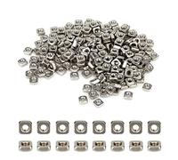 SUPERFINDINGS about 220Pcs Stainless Steel M3 Square Nuts Square Thin Nuts 5.4mm Insert Nut for Lock Washers,Hole: 2.5mm