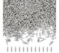 SUPERFINDINGS About 3666pcs/440g Stainless Steel Tumbling Media Pins 9mm Bicone Polished Beads Burnishing Media for Rust Removal Rough Polishing Jewelry Polishing,Diameter:2mm