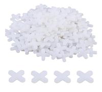 SUPERFINDINGS About 900-1000PCS Tile Leveling System Spacer 6mm/0.24" Space Tiles Leveler Spacers White PE Plastic Cross Replaceable Levelers Floor Tiles Installation Leveling Tools, 23x23x2.5mm