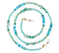 SUPERFINDINGS Crystal Glasses Chain Eyeglass Chain Around Neck Eyeglasses String Holder with Lobster Claw Clasps Glasses Strap Natural Crystal Eyeglasses Strap for Women Men