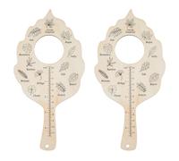 SUPERFINDINGS Plywood Insect ID Search Board Custom Insect Exploration Board Ellipse Leaf-Shaped Wood Insect Iecognition Tools for Fields Forest Insect Lovers Gifts