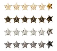 SUPERFINDINGS Star Badge Lapel Pin Alloy Veterans Day Star Pins Bulk 5-Point Star Badges Military Award Pins Golden July Memorial Day Stars Brooches, 29x30mm, Metal, no gemstone