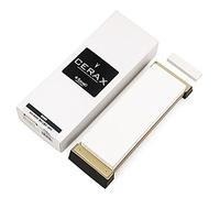 Superfine Finishing Whetstone Suehiro CERAX 8080 Grit #8000, with Rubber Frame, White Fused Alumina (WA), Whetstone Cleaning Stone Included, 205x73x23mm