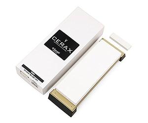 Superfine Finishing Whetstone Suehiro CERAX 8080 Grit #8000, with Rubber Frame, White Fused Alumina (WA), Whetstone Cleaning Stone Included, 205x73x23mm