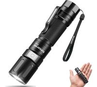 SuperFire 1000 Lumen Rechargeable LED Torch, Zoomable Tactical Light with 4 Modes & USB-C Charge, for Dog Walking, Emergency Power Outages, Camping, Night Work & Securit