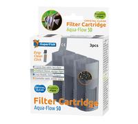 SuperFish Aqua-Flow 50 Crystal Clear Cartridges (3pcs)