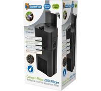 Superfish Corner-Flow 200 Internal Aquarium Filter - Black