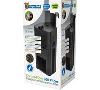 Superfish Corner-Flow 200 Internal Aquarium Filter - Black