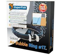 Superfish Sinking Air Bubble Ring 17cm - Stainless Steel Pond & Aquarium Air Stone Ring for Koi Ponds, Tanks & Filtration Systems - Efficient Oxygen Aeration Diffuser