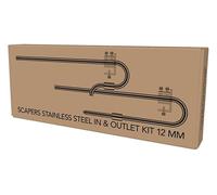 Superfish Stainless Steel Aquarium Fish Tank Inlet Outlet Kit 12/16mm 16/22mm (Kit 12/16mm)