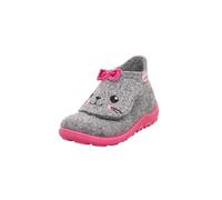 Superfit Baby Girls Happy Hausschuhe, Hellgrau/Pink 2500
