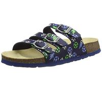 Superfit Boy's Fussbettpantoffel Slipper, Blue/Green 8020, 7 UK Child