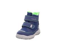 Superfit Boy's Husky1 Warm Gefütterte Snow Boot, Blue Light Green 8030, 9.5 UK Child