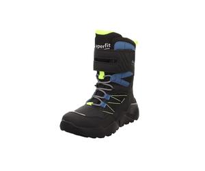 Superfit Boys Rocket Snow Boots, Black/yellow 0010, 2.5 UK Child