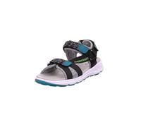 Superfit Criss Cross Sandal, Black/Green 0000, 7.5 UK