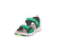 Superfit Criss Cross Sandal, Green Yellow 7000, 7 UK