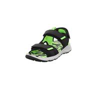 Superfit Criss Cross Sandals, Black/Light Green 000, 40 EU, Black light green 0000, 6 UK